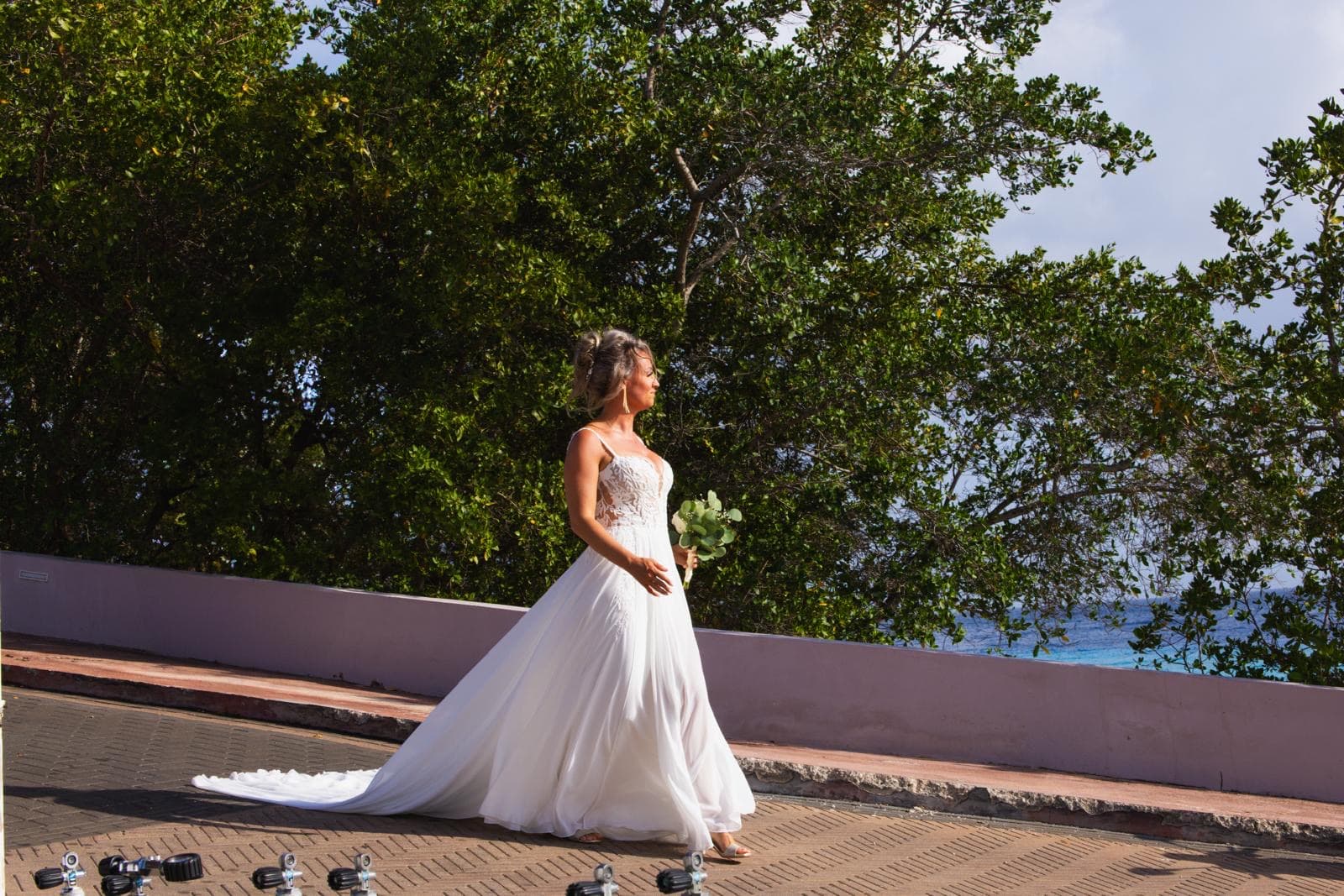 Aangepaste bruidsjurk